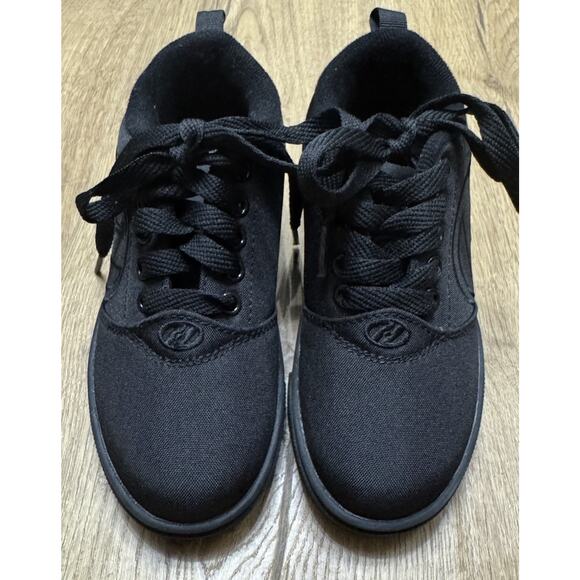 HEELYS PRO 20 Skate Wheels Shoes Textile Black Lace Up Unisex Youth Size 13 - Picture 1 of 10